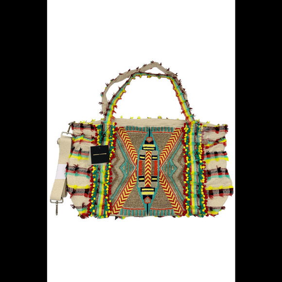 American Leather Co. Handbags - America & Beyond Embellished Tote with Crossbody Strap Navajo